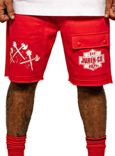 JUREN Established Rock Raw Edge Shorts